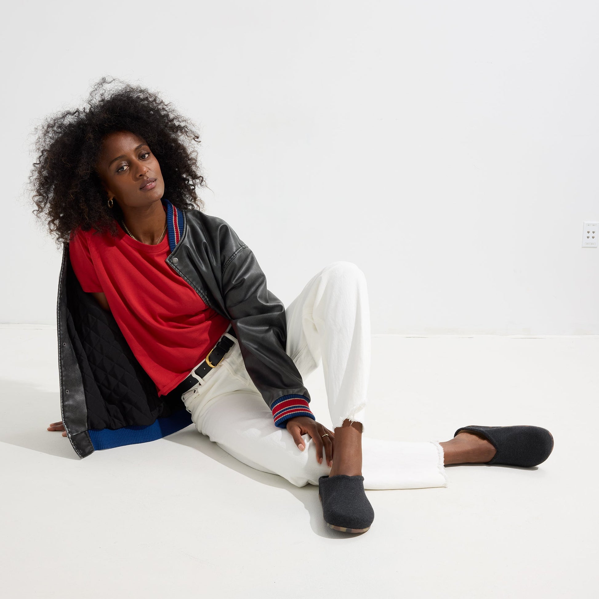 Rothy's The Casual Clog in Soft Black for Women