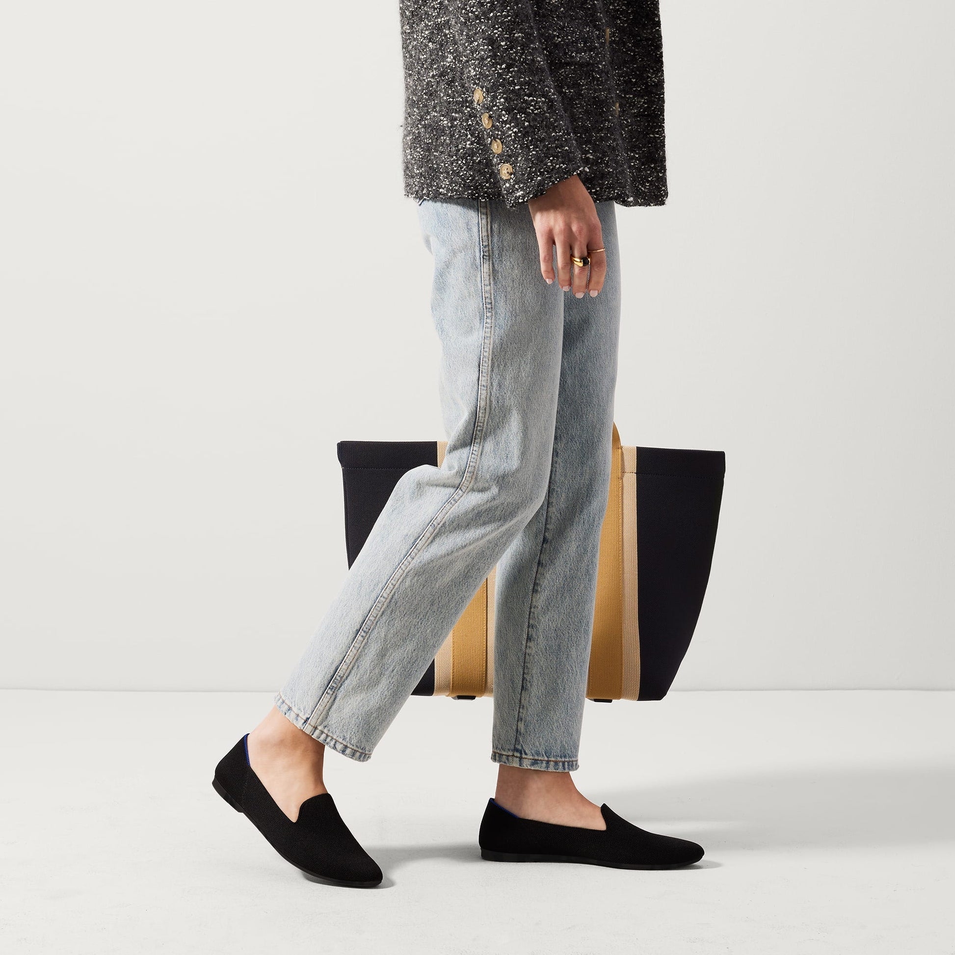 Rothy's The Almond Loafer in Black for Women