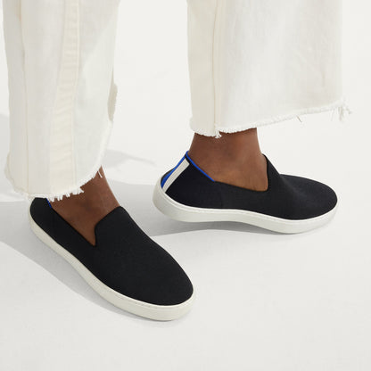 Rothy's The Original Slip On Sneaker in Black Solid