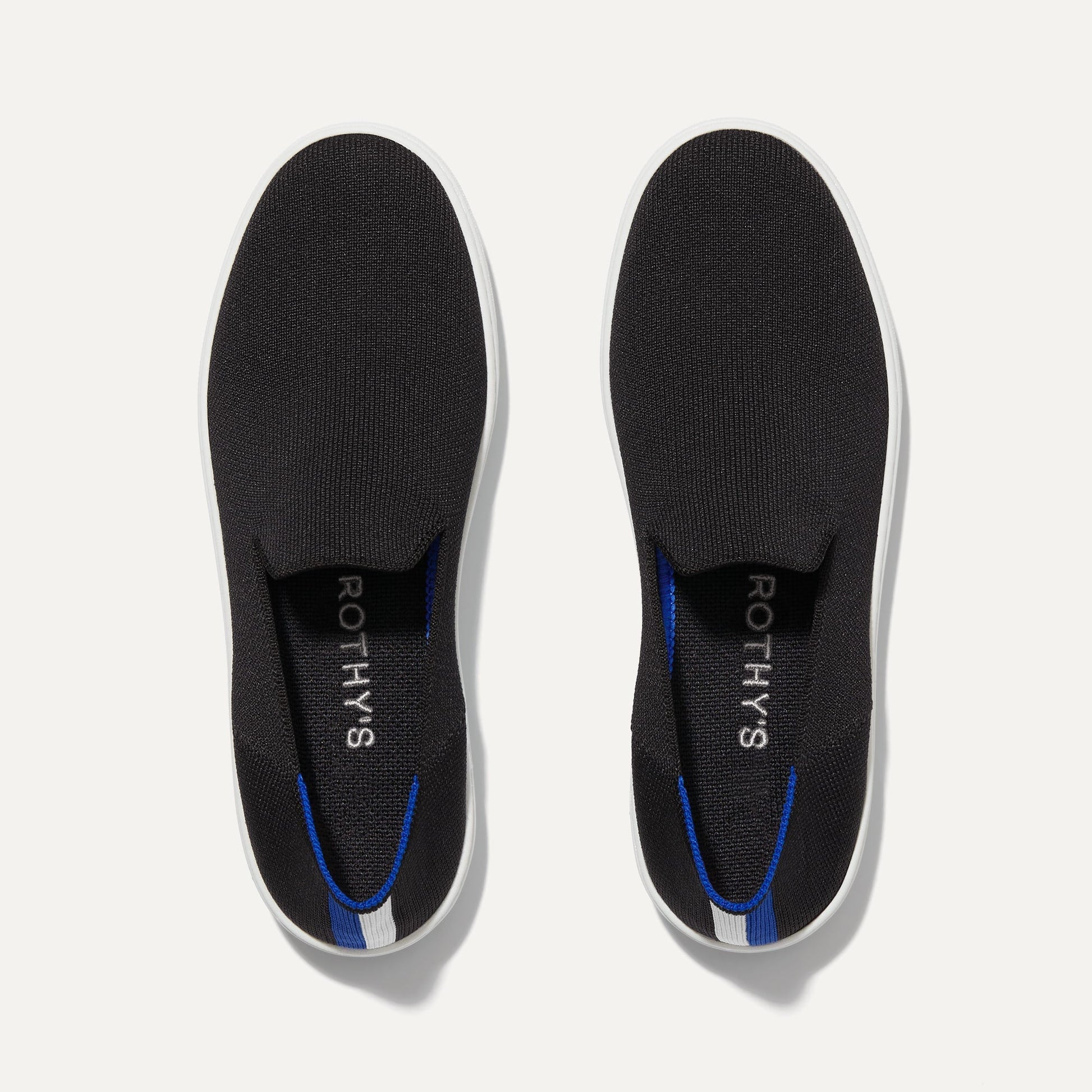Rothy's The Original Slip On Sneaker in Black Solid