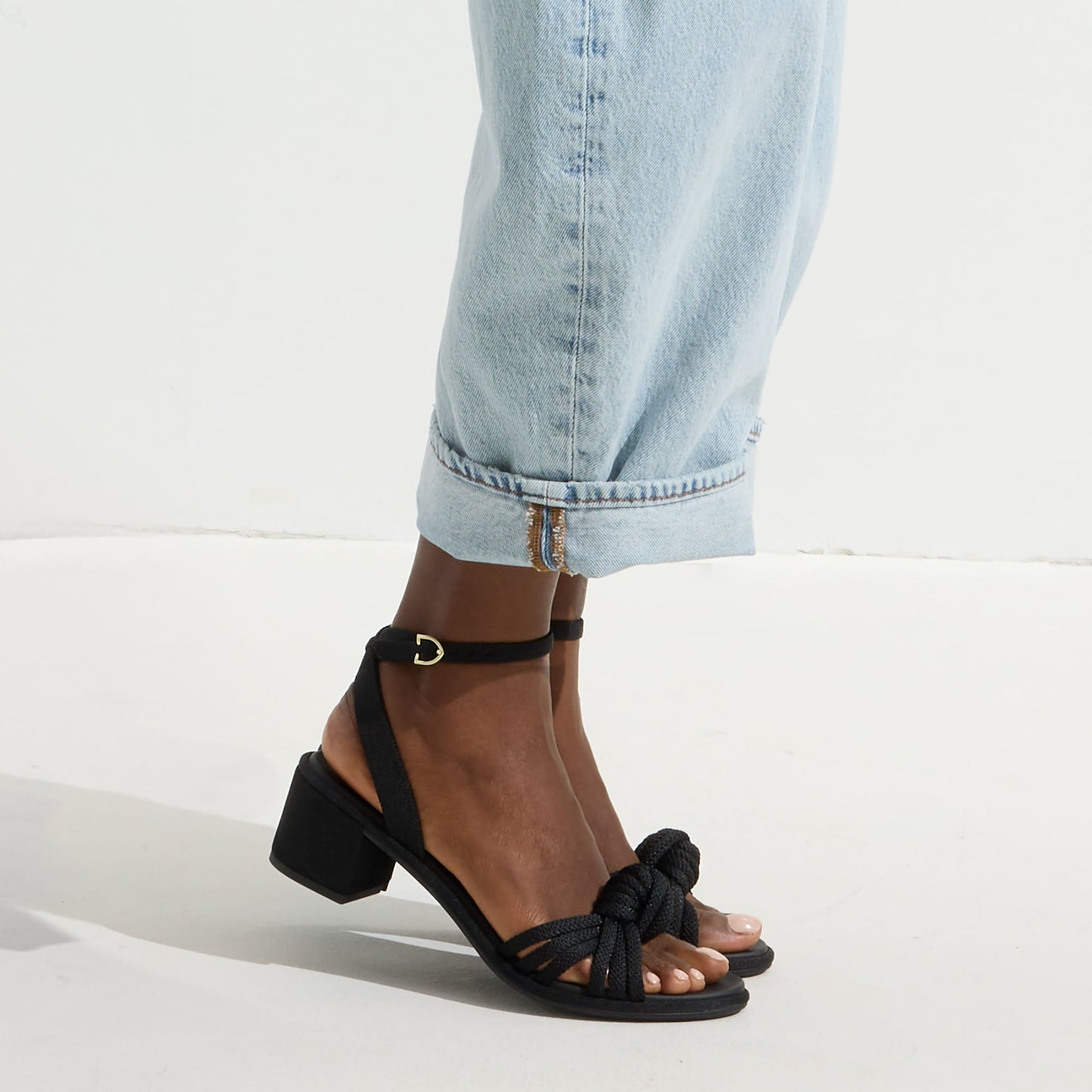 Rothy's The Knot Sandal in Black