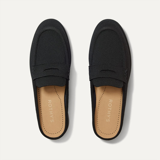 Rothy's Women's Penny Loafer Mule in Black
