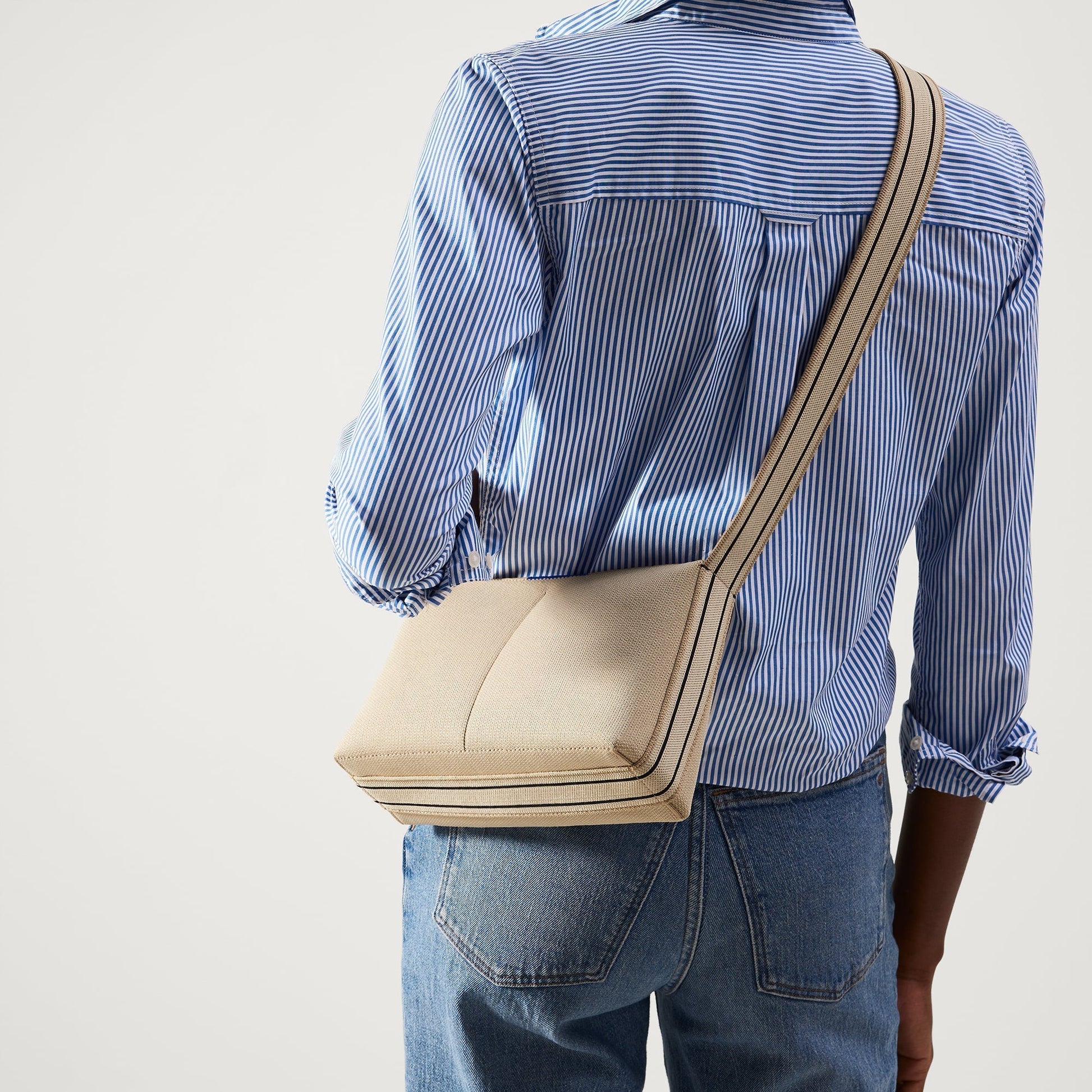 Rothy's The Casual Crossbody in Parchment