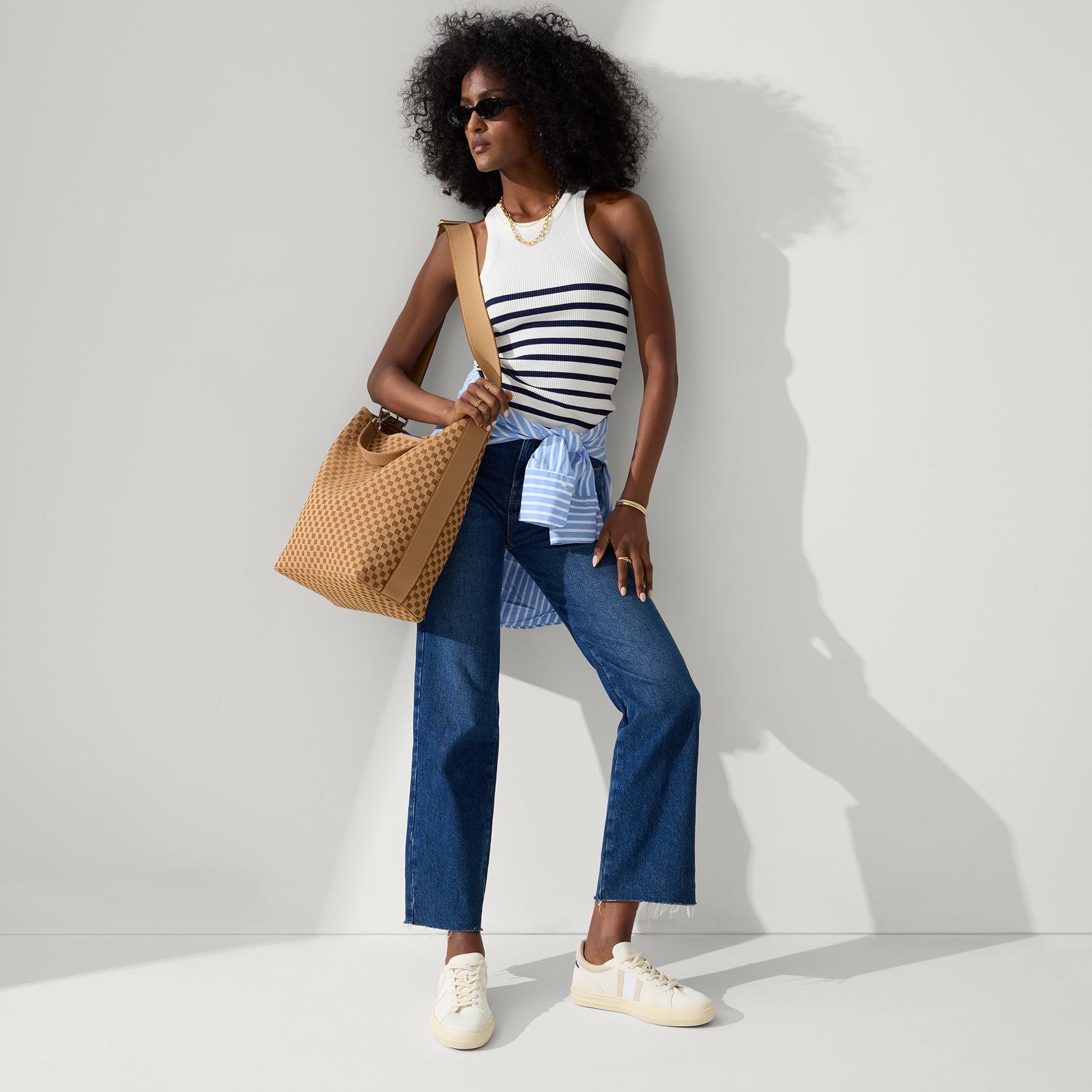 Rothy's The Bucket Bag in Hazelnut