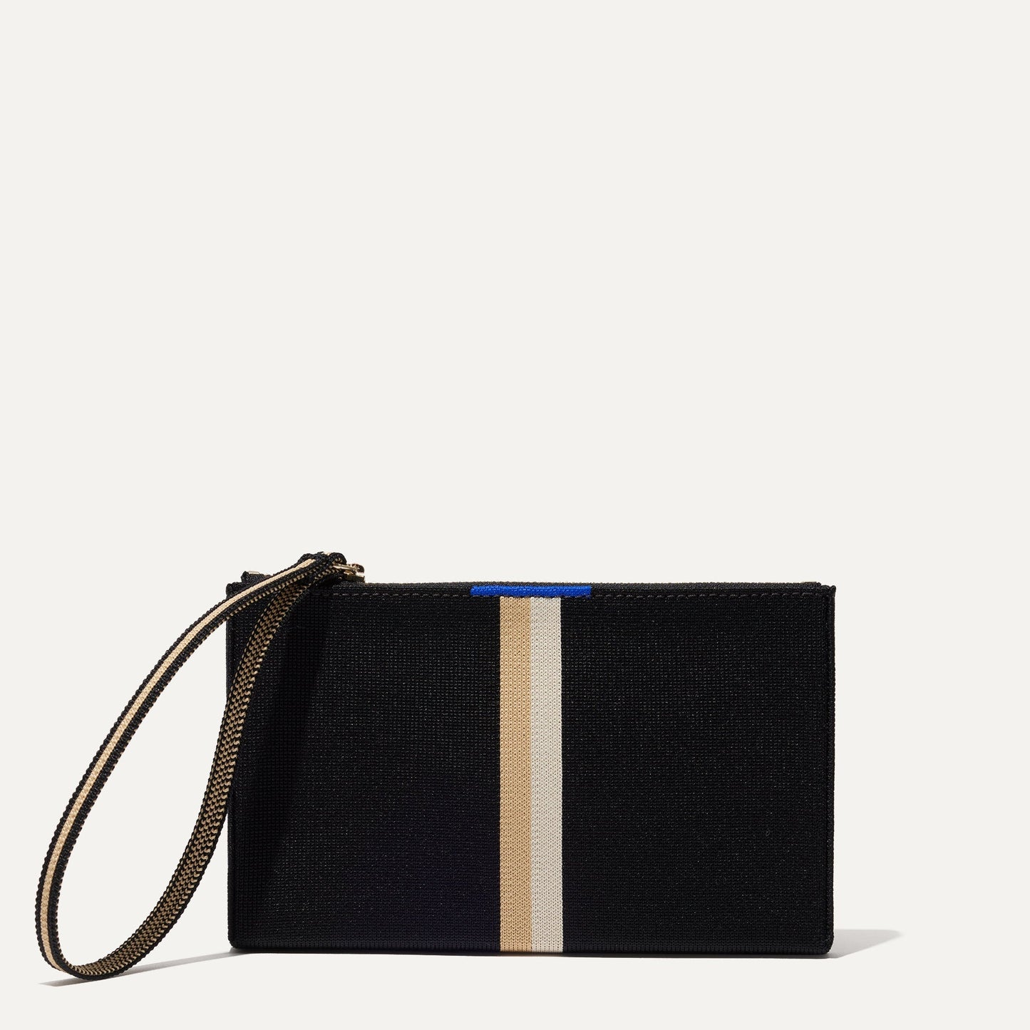 Rothy's Wallet Wristlet in Black Portobello Stripe