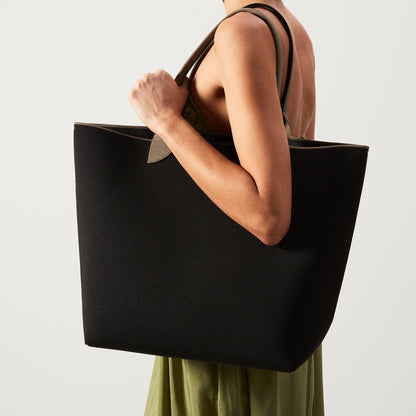 Rothy's The Lightweight Tote in Black Portobello