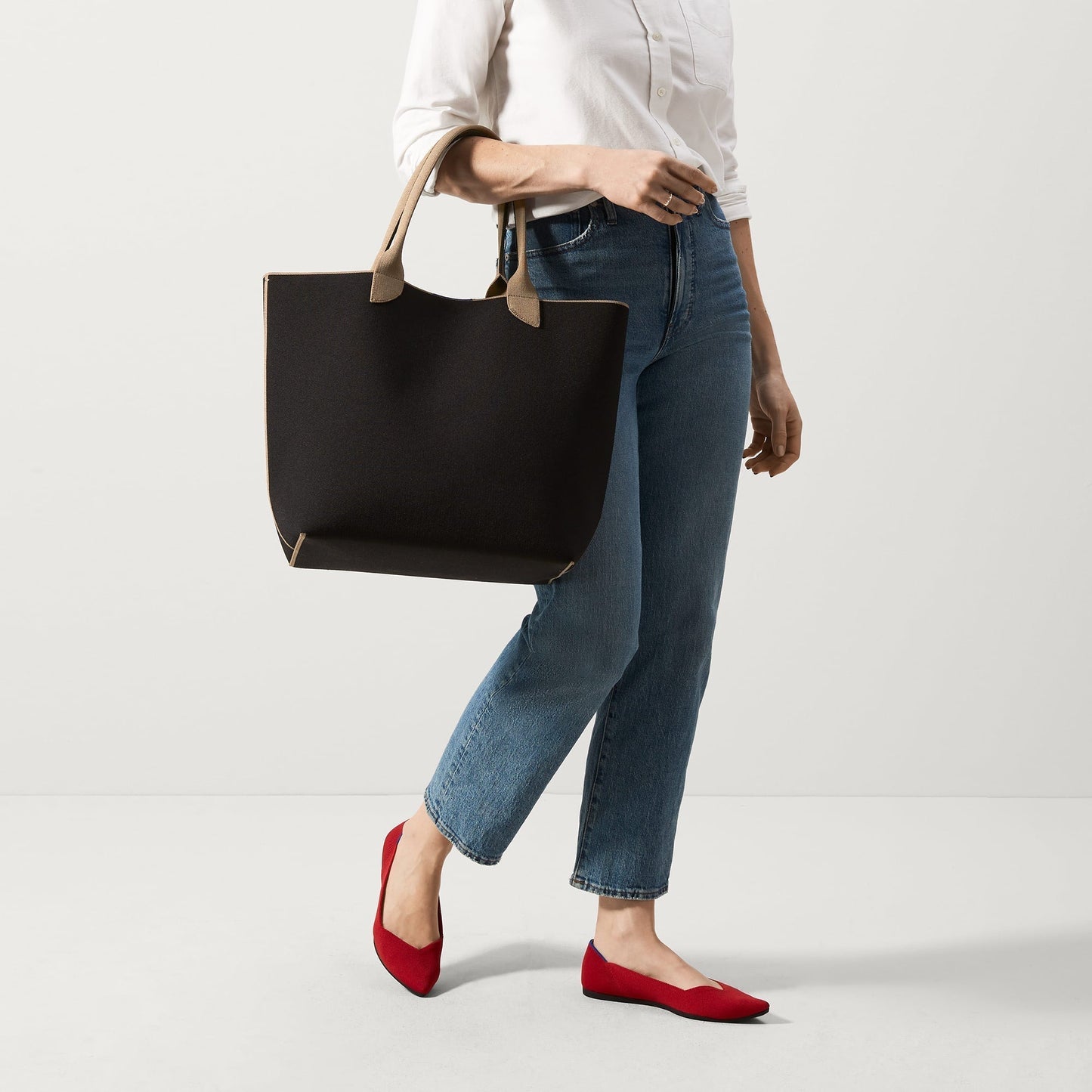 Rothy's The Lightweight Tote in Black Portobello