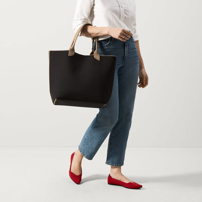 Rothy's The Lightweight Tote in Black Portobello
