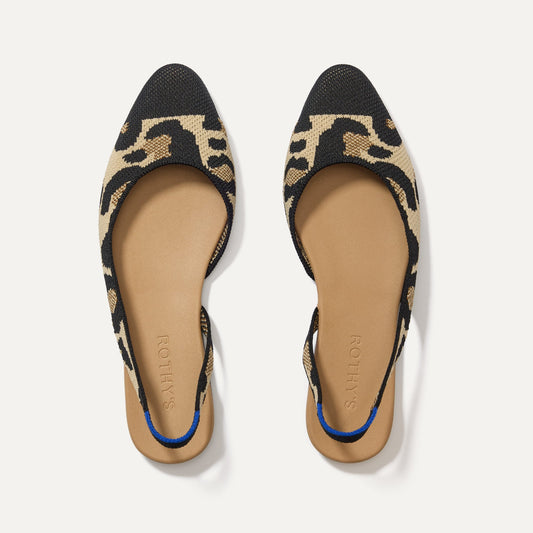 Rothy's The Almond Slingback in Desert Cat