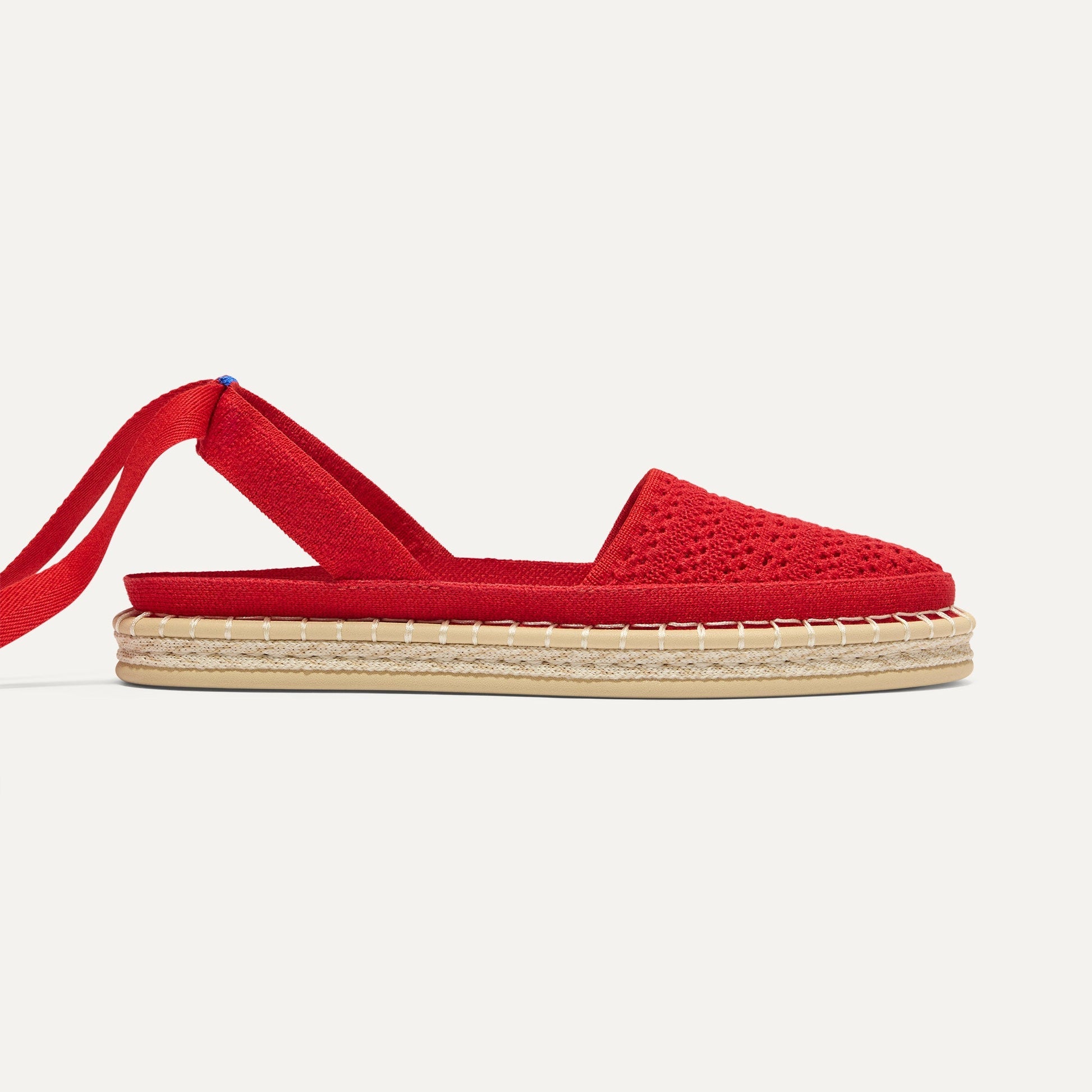 Rothy's The D'Orsay Espadrille in Bright Red Crochet