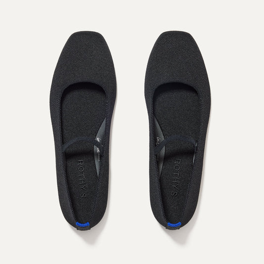Rothy's The Max Square Mary Jane in Black