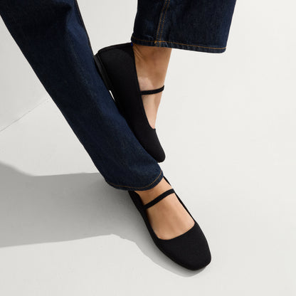 Rothy's The Max Square Mary Jane in Black