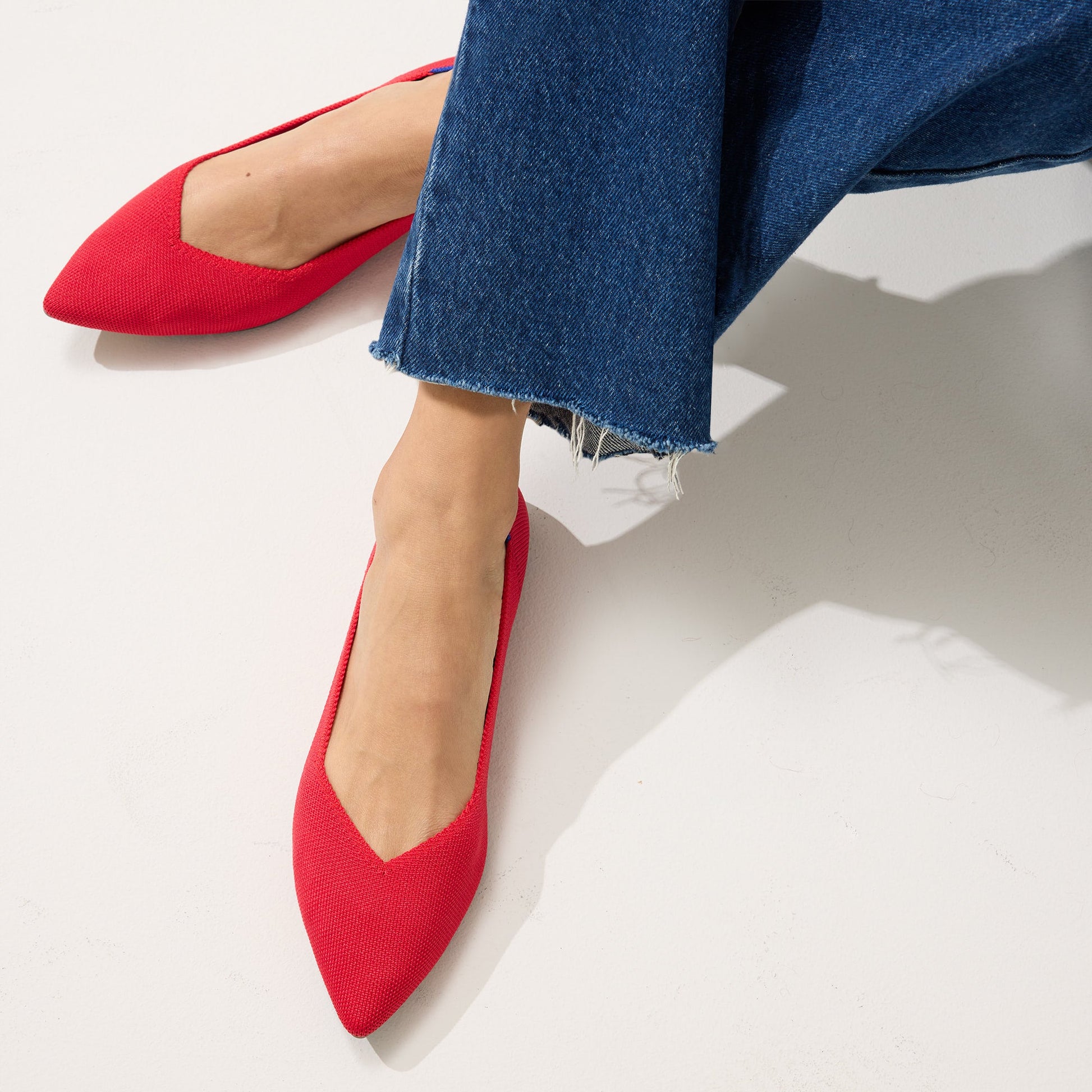 Rothy's The Point II in Lollipop Red