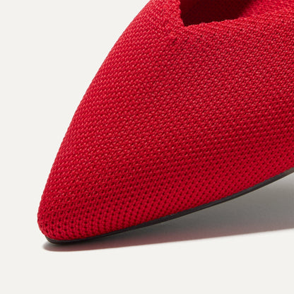 Rothy's The Point II in Lollipop Red