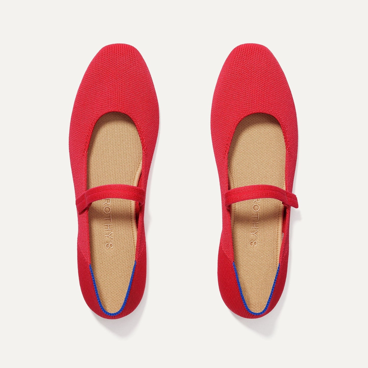 Rothy's The Square Mary Jane in Lollipop Red