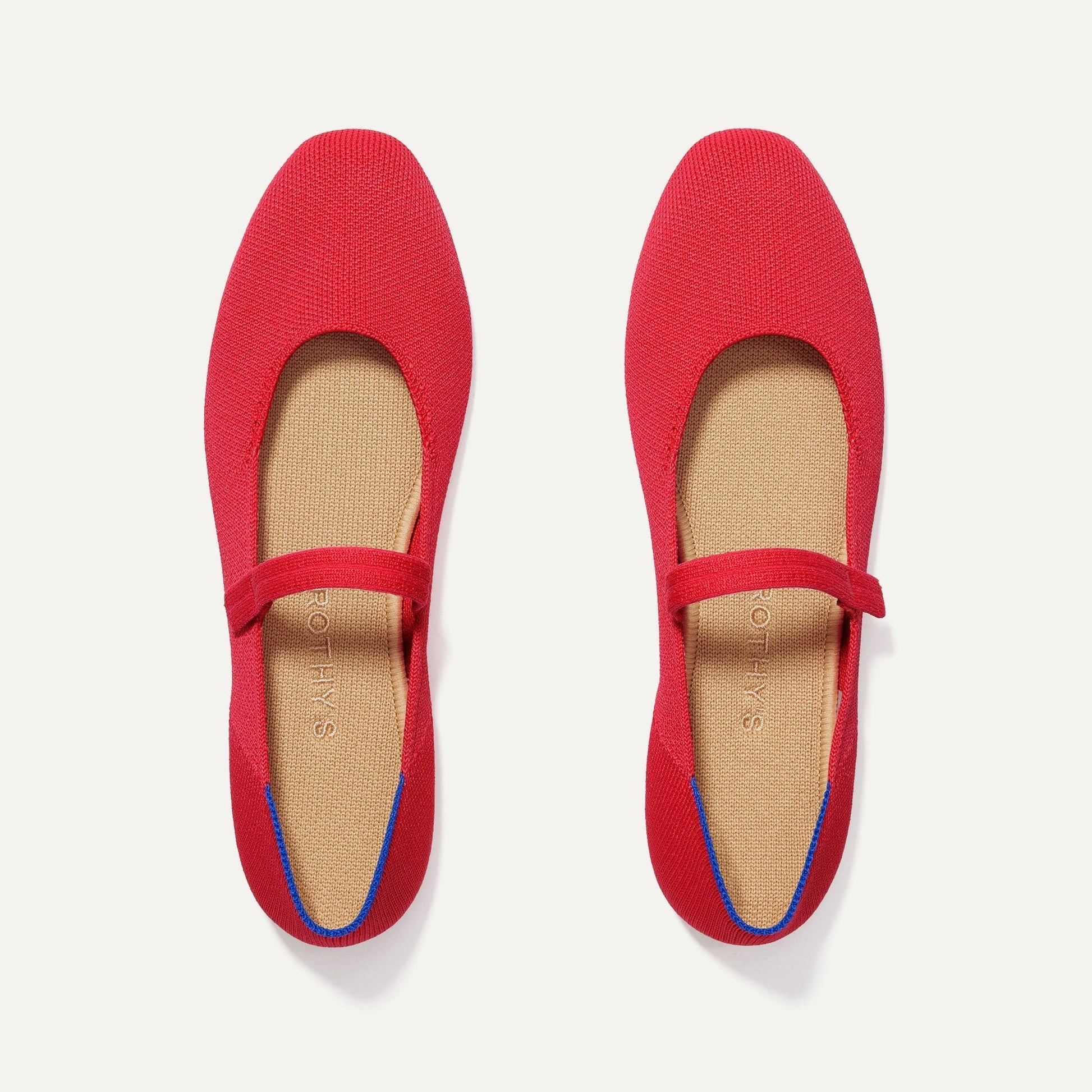Rothy's The Square Mary Jane in Lollipop Red
