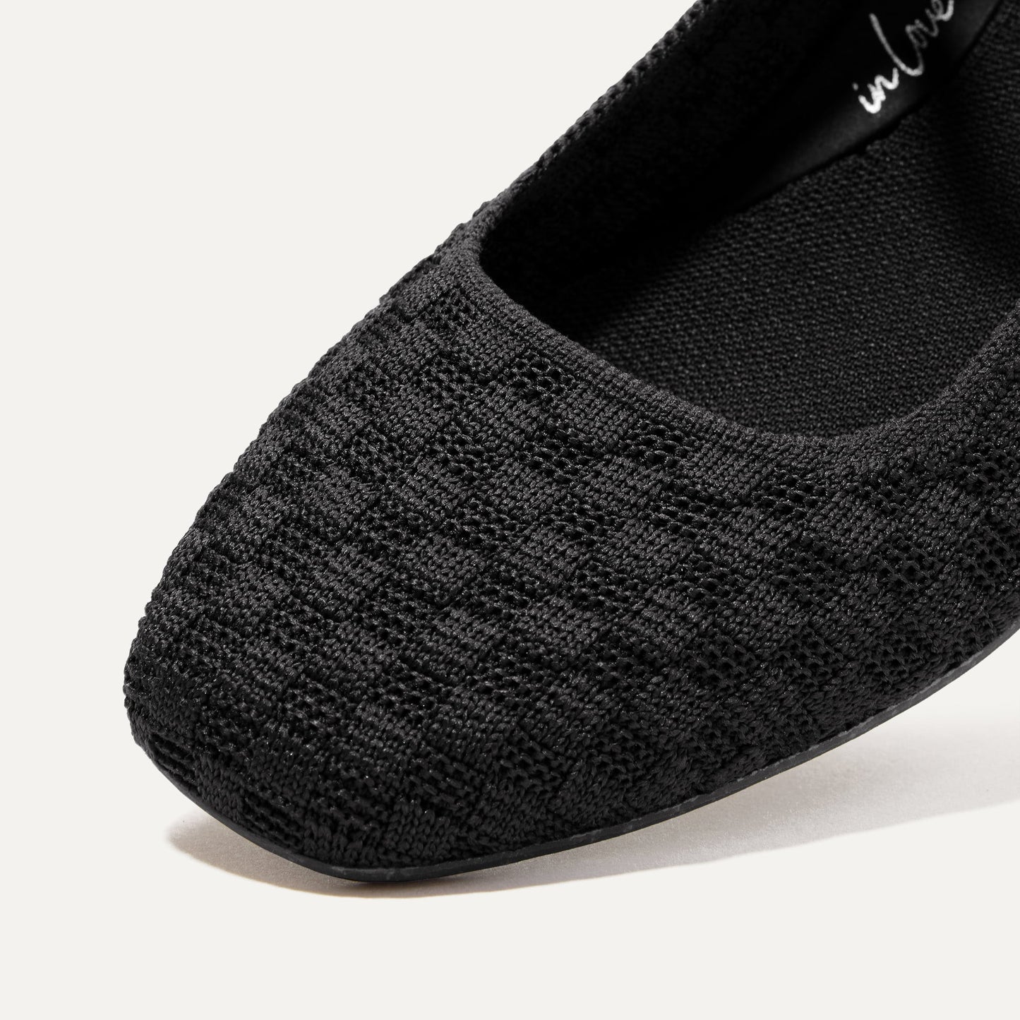 Rothy's The Max Square Mary Jane in Black Sand