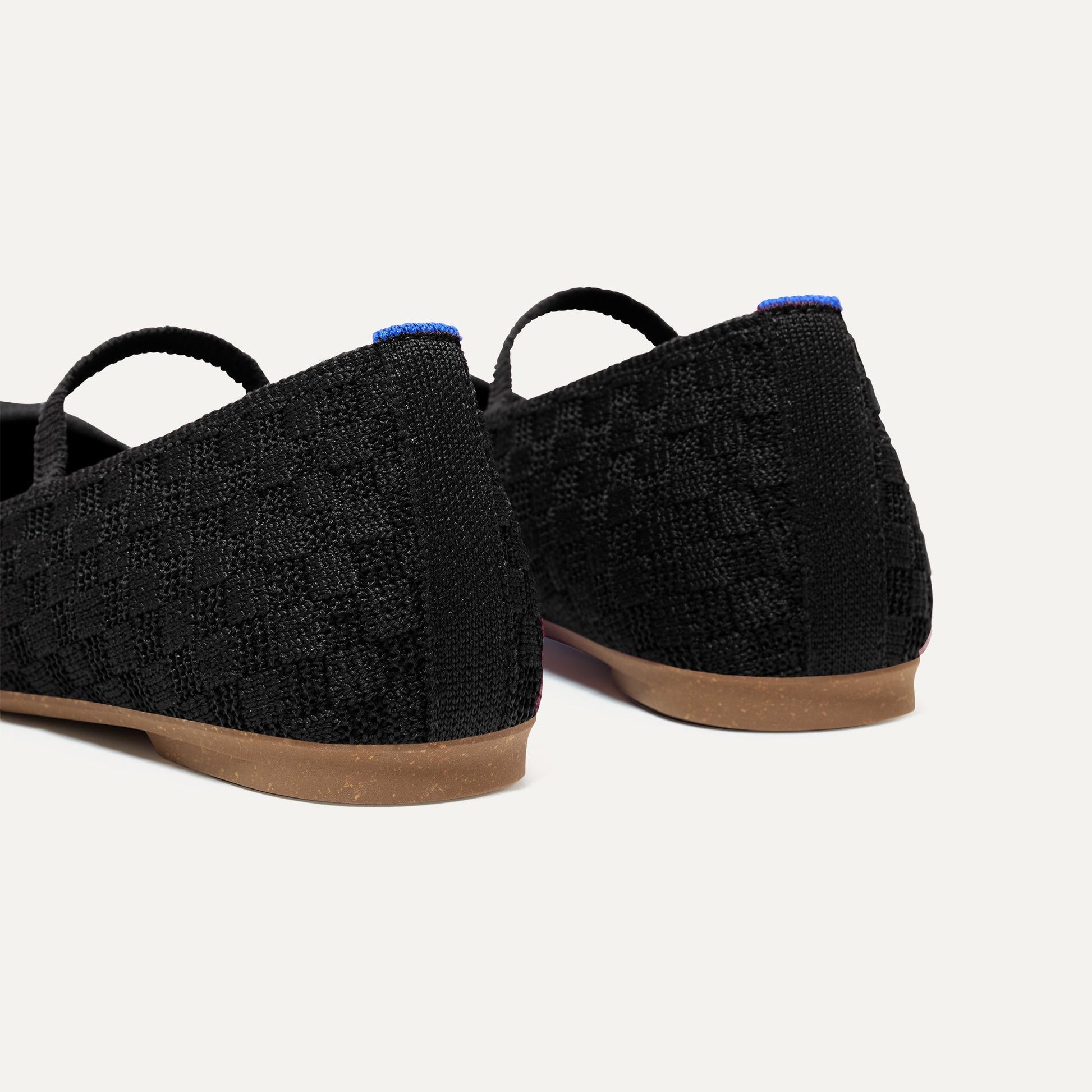 Rothy's The Max Square Mary Jane in Black Sand