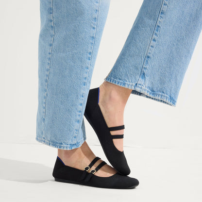 Rothy's The Double Buckle Mary Jane in Black