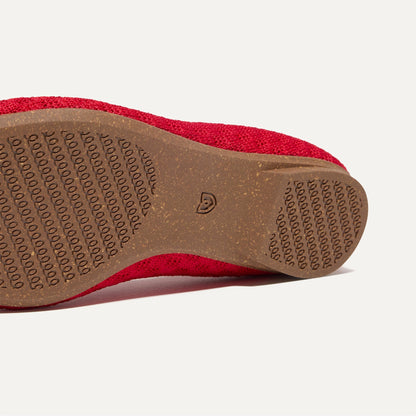 Rothy's The Max Square Mary Jane in Red Crisp Basketweave