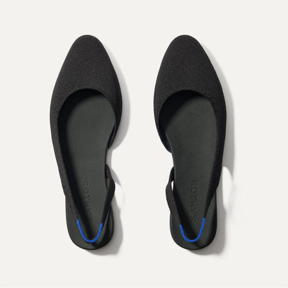 Rothy's The Almond Slingback in Black