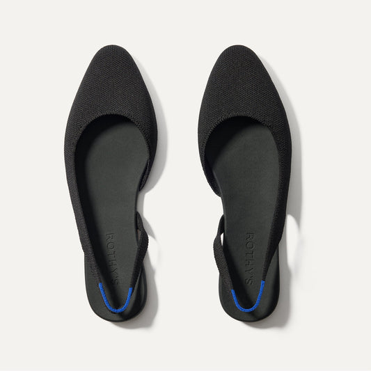 Rothy's The Almond Slingback in Black