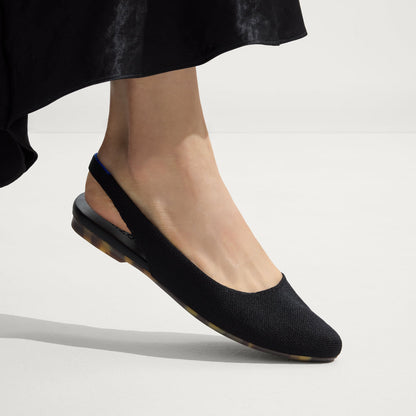 Rothy's The Almond Slingback in Black