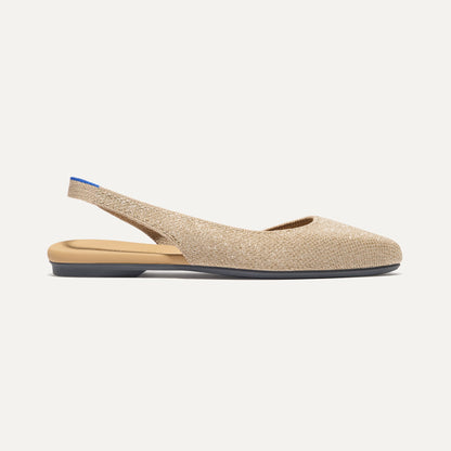 Rothy's The Almond Slingback in Metallic Prosecco