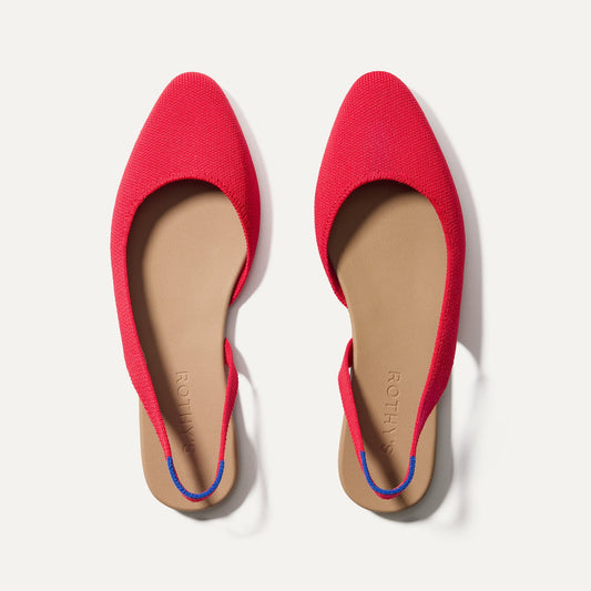 Rothy's The Almond Slingback in Lollipop Red