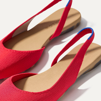 Rothy's The Almond Slingback in Lollipop Red