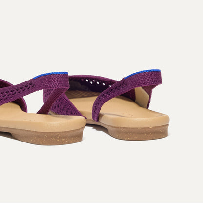 Rothy's The Almond Slingback in Plum Mesh
