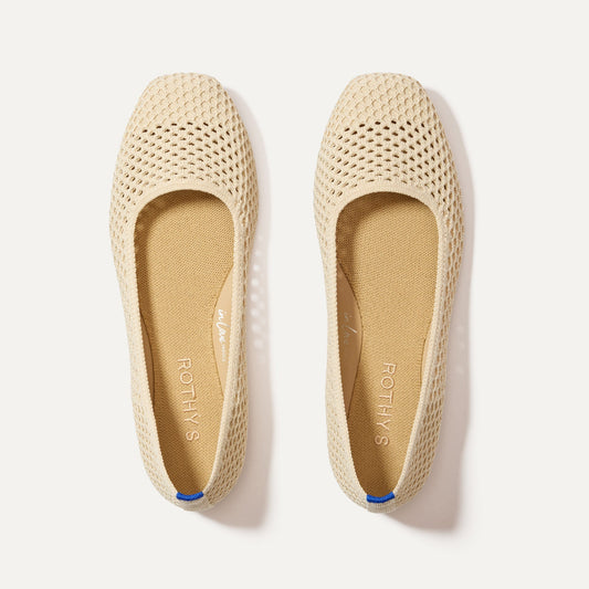 Rothy's The Max Square in Off White Mesh
