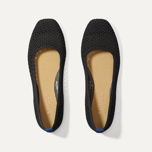 Rothy's The Max Square in Black Mesh