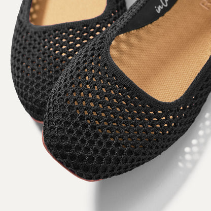 Rothy's The Max Square in Black Mesh