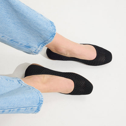 Rothy's The Max Square in Black Mesh
