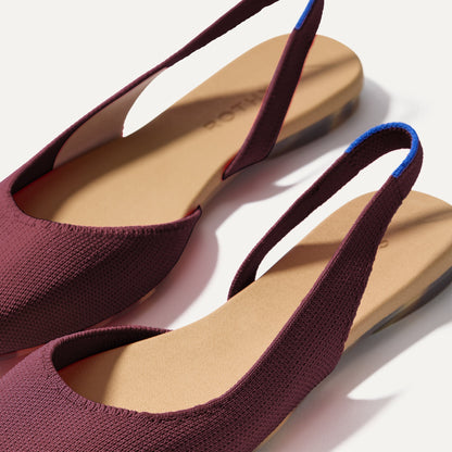 Rothy's The Almond Slingback in Syrah