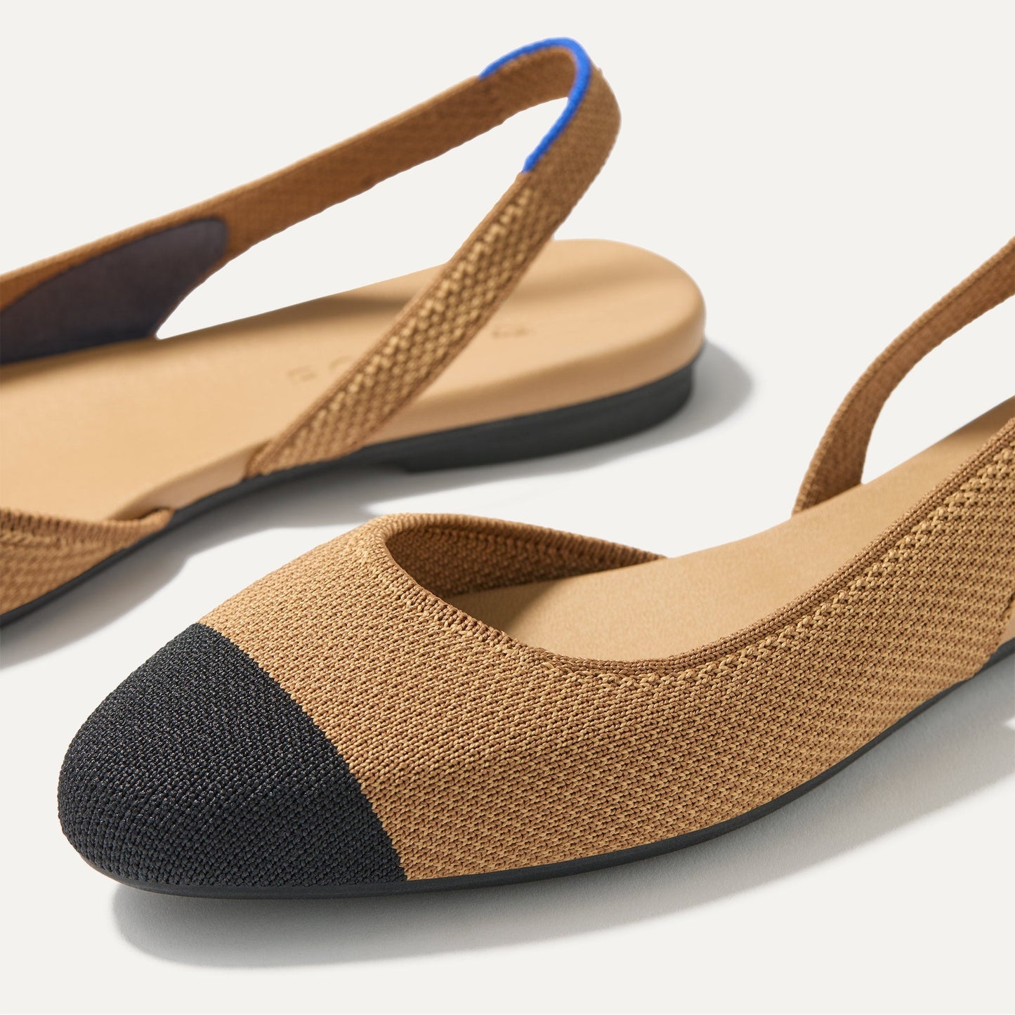 Rothy's The Almond Slingback in Tawny Captoe