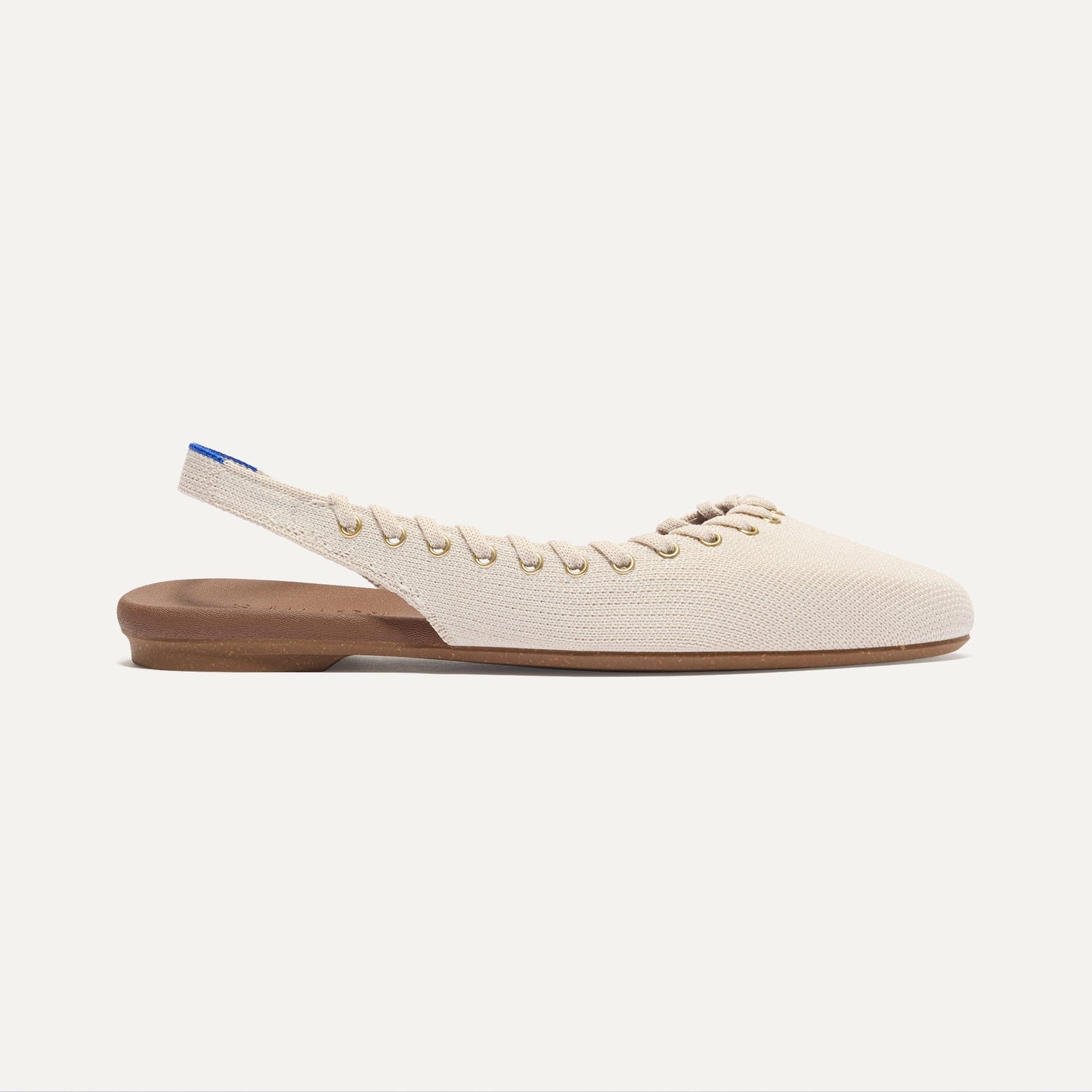 Rothy's The Almond Slingback in Eyelet Ivory