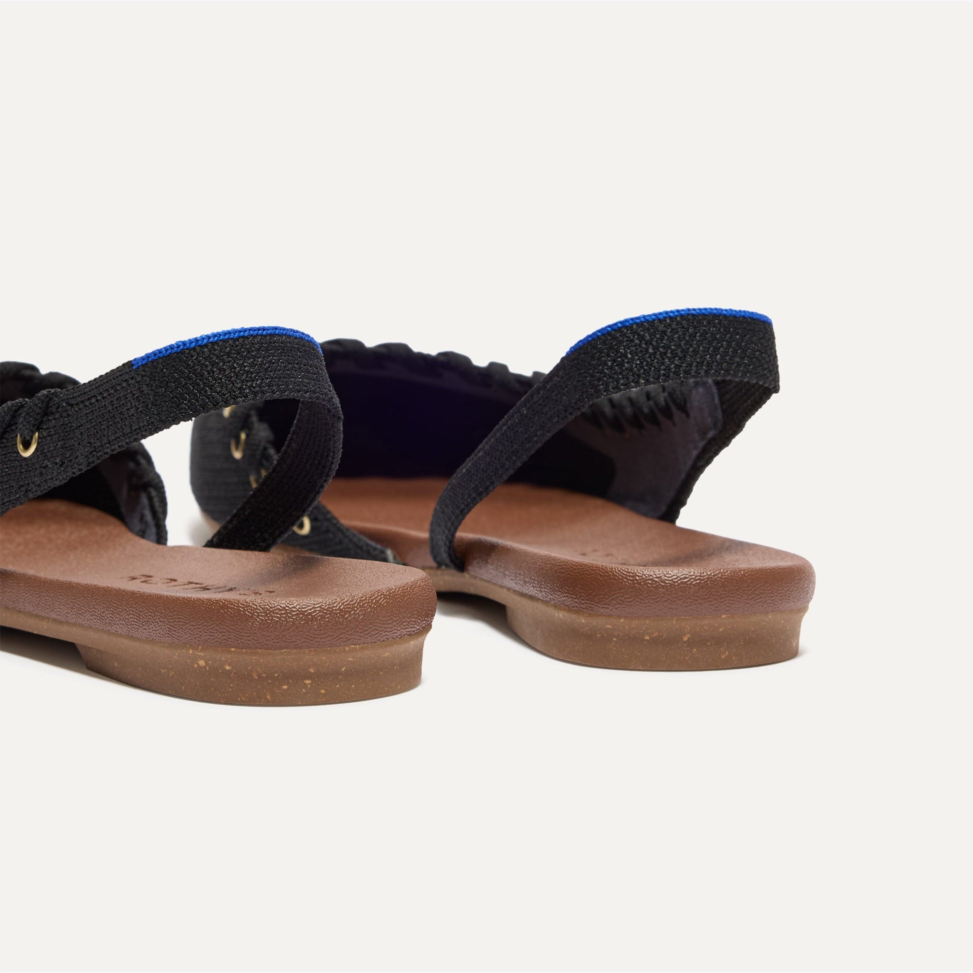 Rothy's The Almond Slingback in Eyelet Black