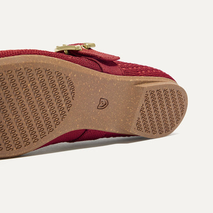 Rothy's The Max Buckle Mary Jane in Ruby Mesh