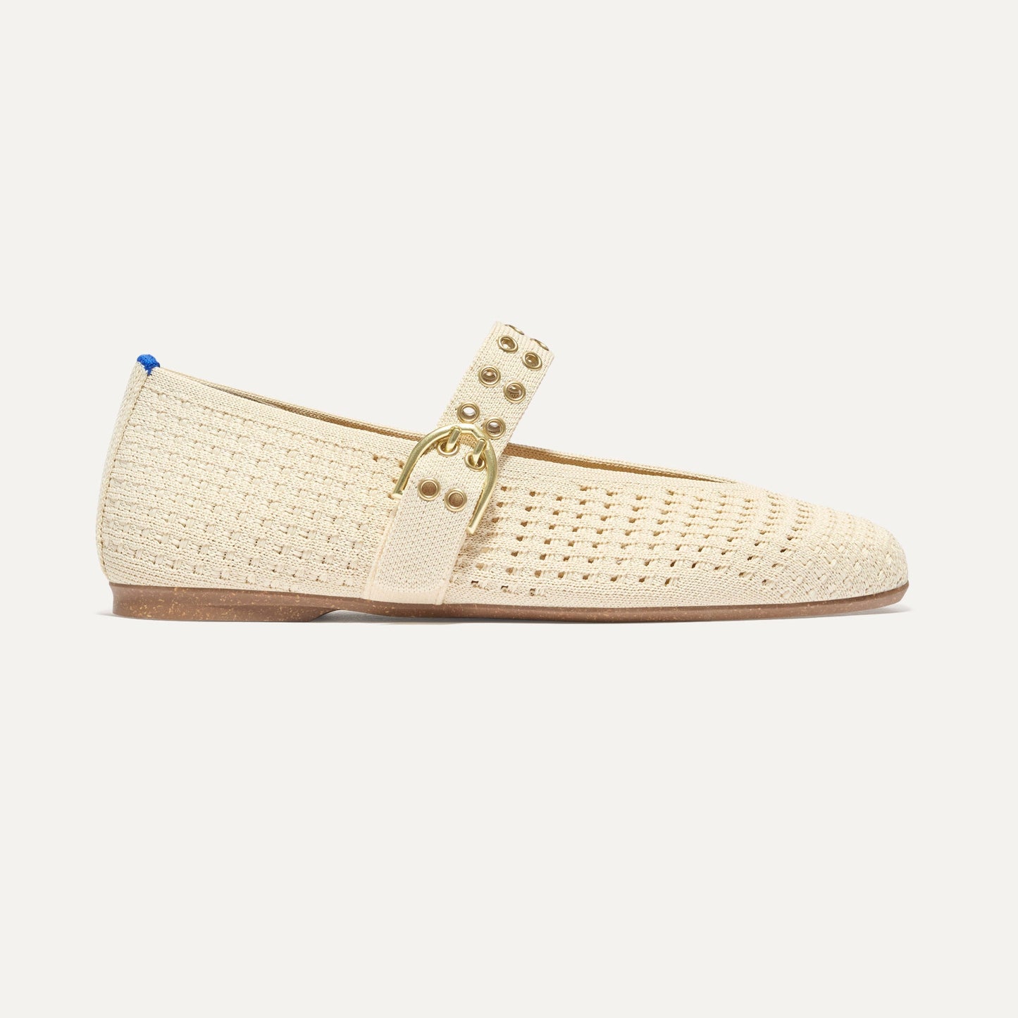 Rothy's The Max Buckle Mary Jane in Off White Mesh