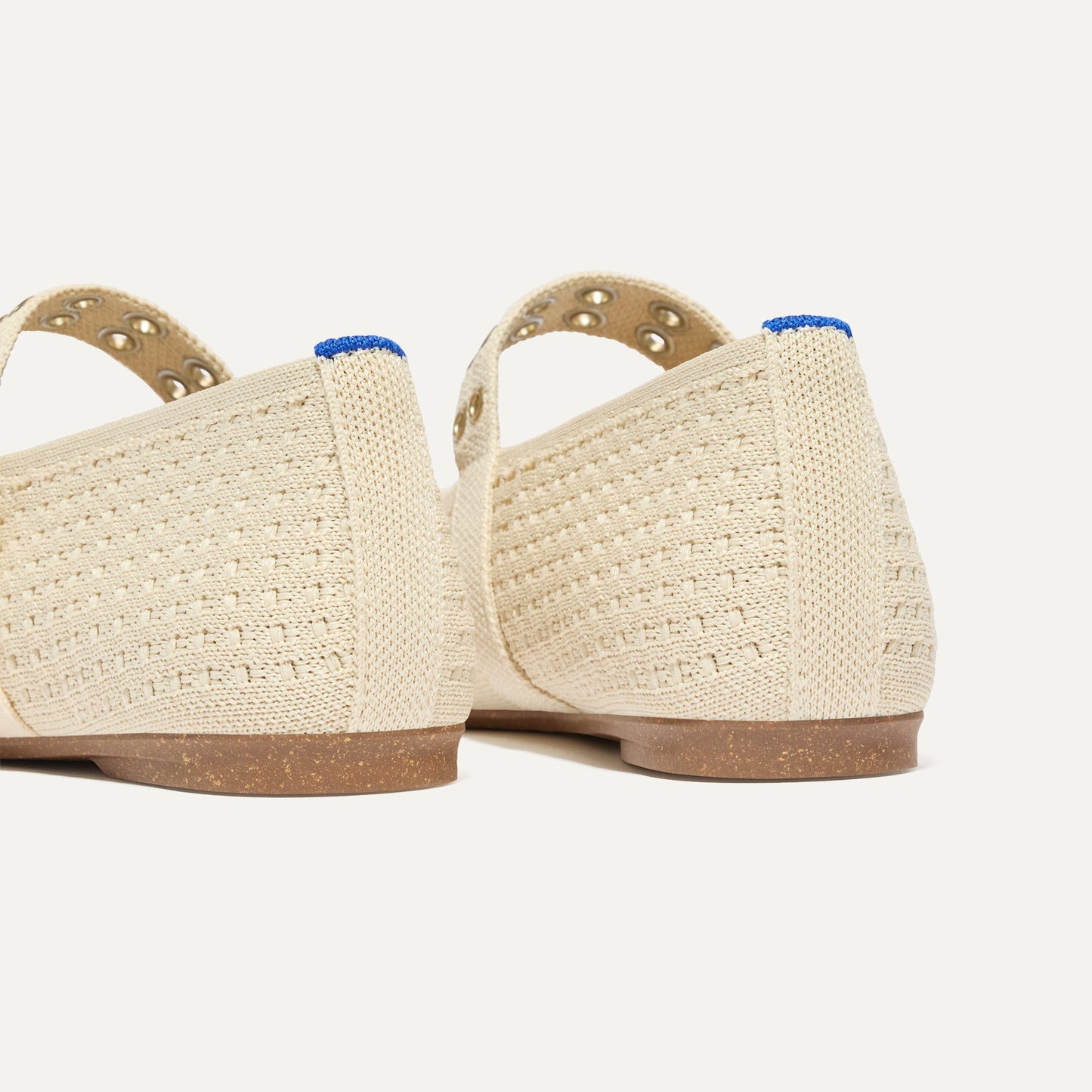 Rothy's The Max Buckle Mary Jane in Off White Mesh