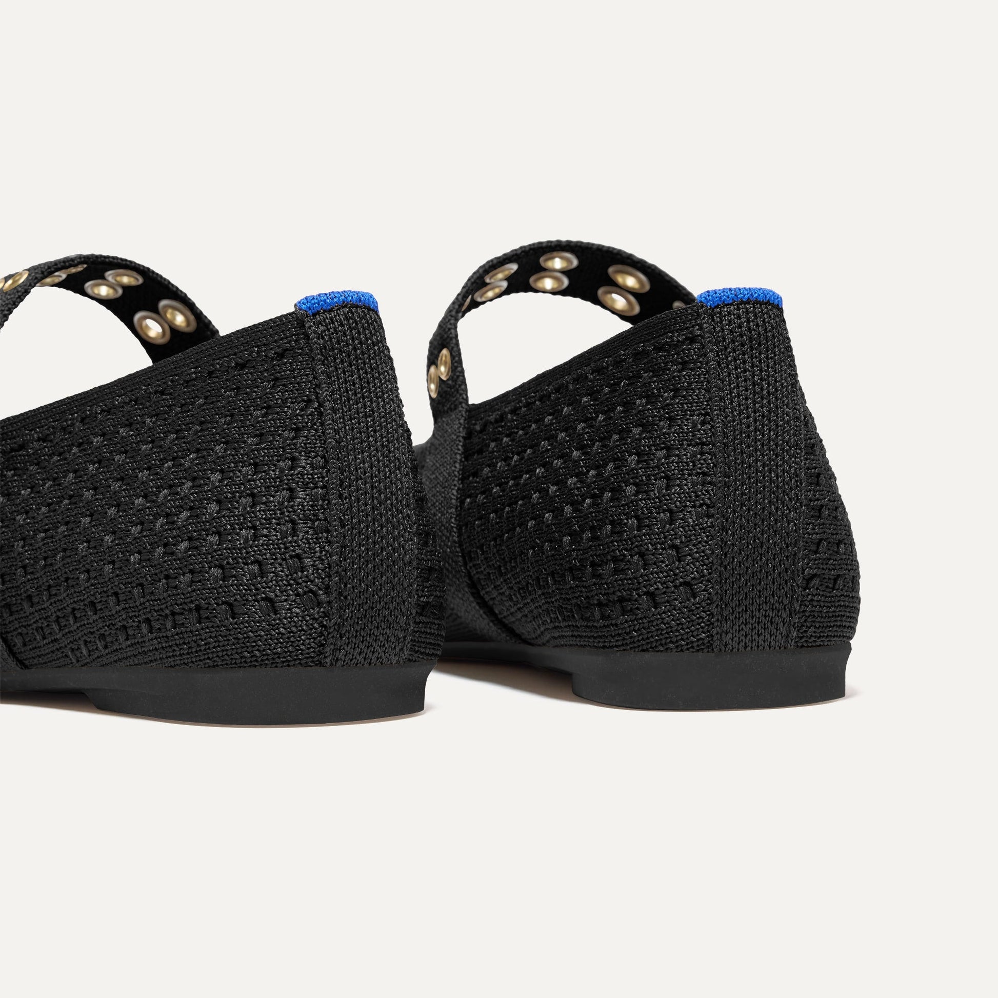 Rothy's The Max Buckle Mary Jane in Black Mesh