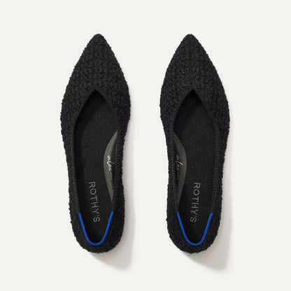 Rothy's The Point II in Black Bouclé