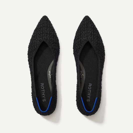 Rothy's The Point II in Black Bouclé