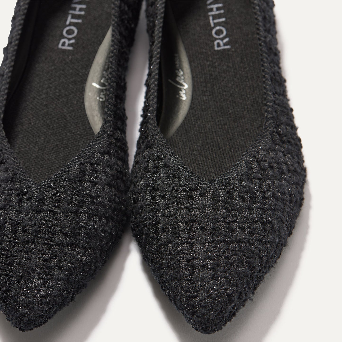 Rothy's The Point II in Black Bouclé
