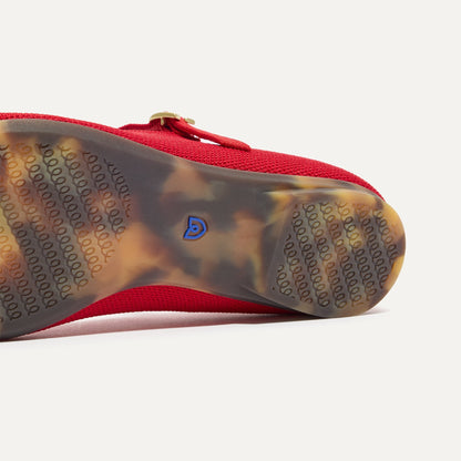 Rothy's The T–Strap Mary Jane in Red Crisp