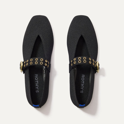 Rothy's The Max Buckle Mary Jane in Black