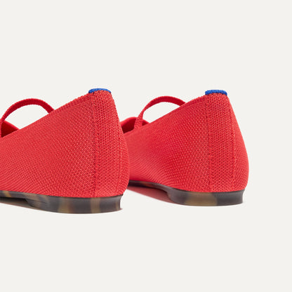 Rothy's The Max Square Mary Jane in Red Hot