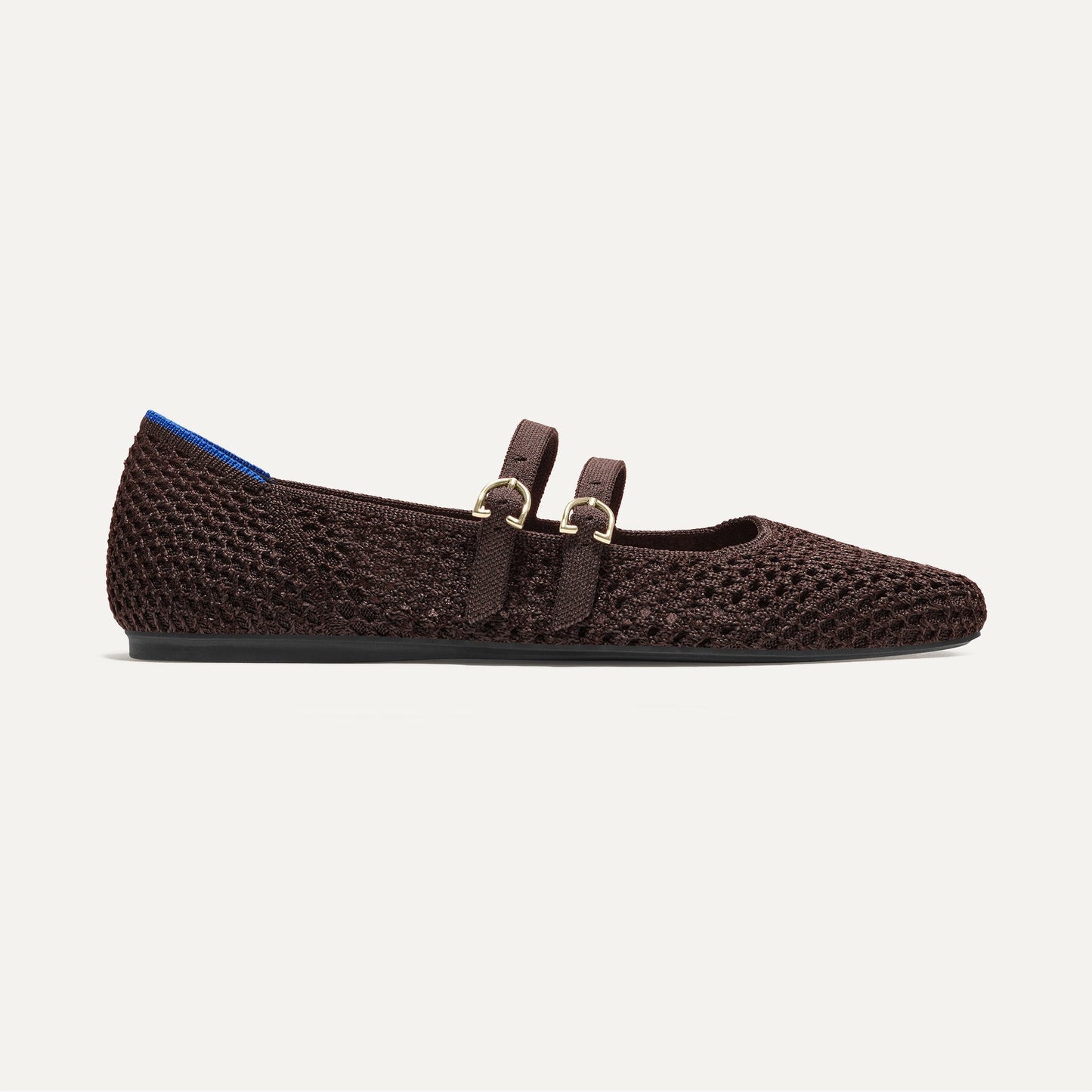 Rothy's The Double Buckle Mary Jane in Chocolate Mesh